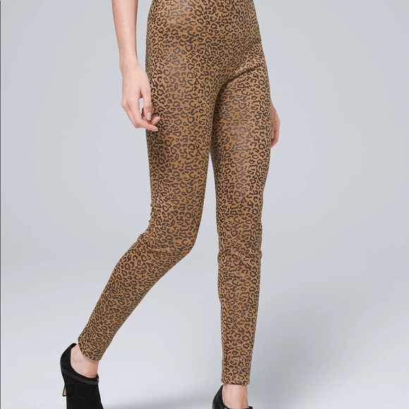 Leopard Foil Print Runway Leggings - Picture 2 of 11